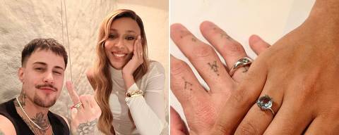 Entrevista de emprego mostra essa mulher super gostosa do xvideos tirando a roupa para sexo - Erika Hilton (à dir.), que ficou noiva do fotógrafo Daniel Zezza